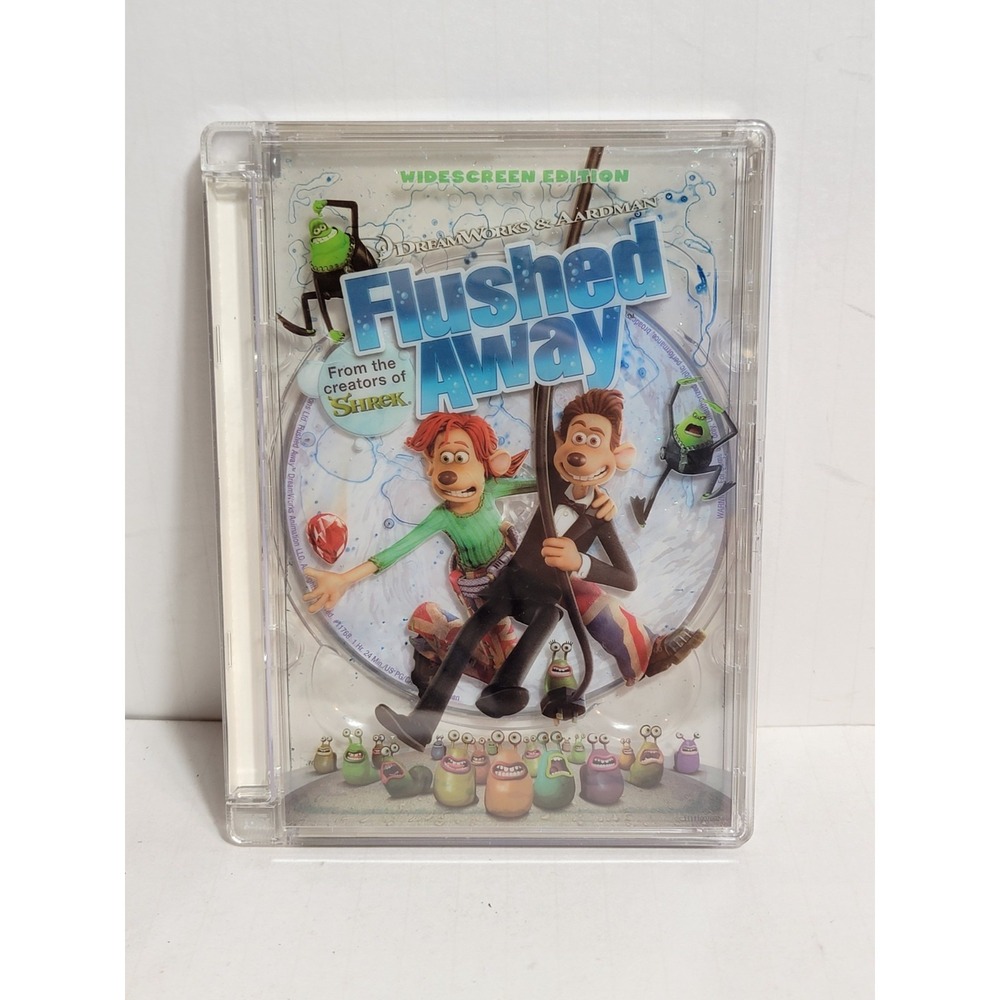 Flushed Away DVD 2007 DreamWorks Widescreen Edition Hugh Jackman Bill Nighy G